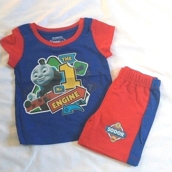 NIP Thomas Train Pajamas Sz12mos - Picture 1 of 4